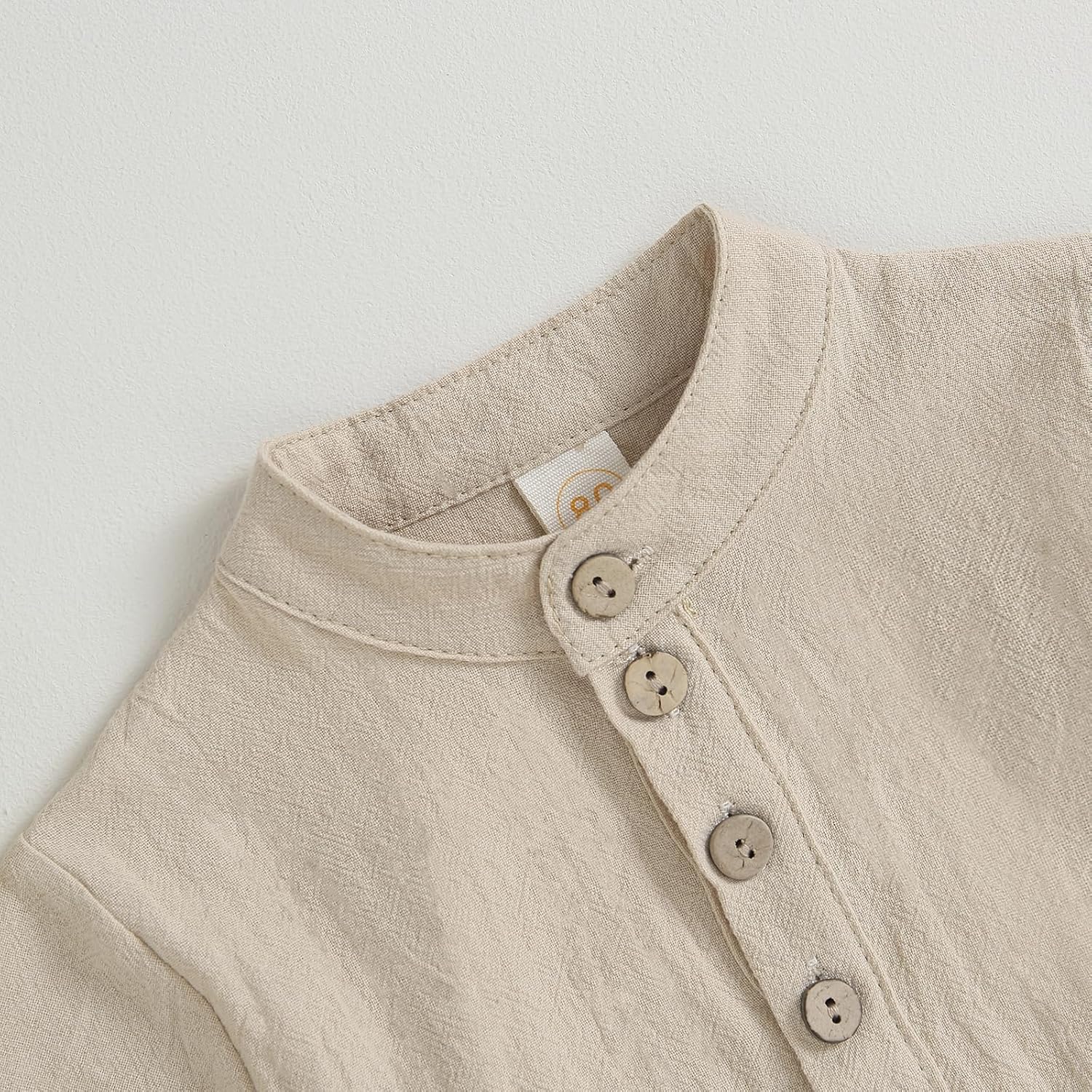Cotton Linen Toddler Shirts Set