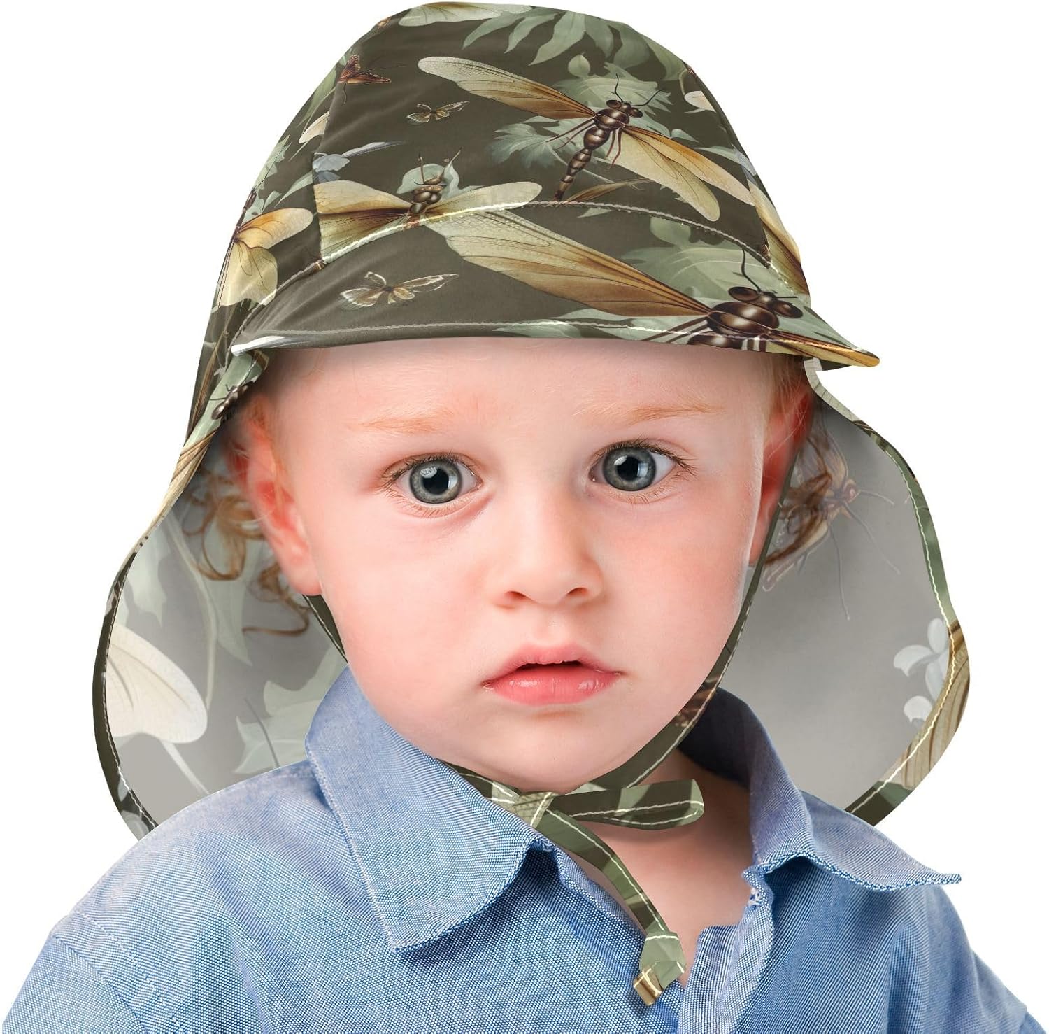 J JOYSAY Dragonfly Leaves Toddler Baby Sun Hat UPF 50