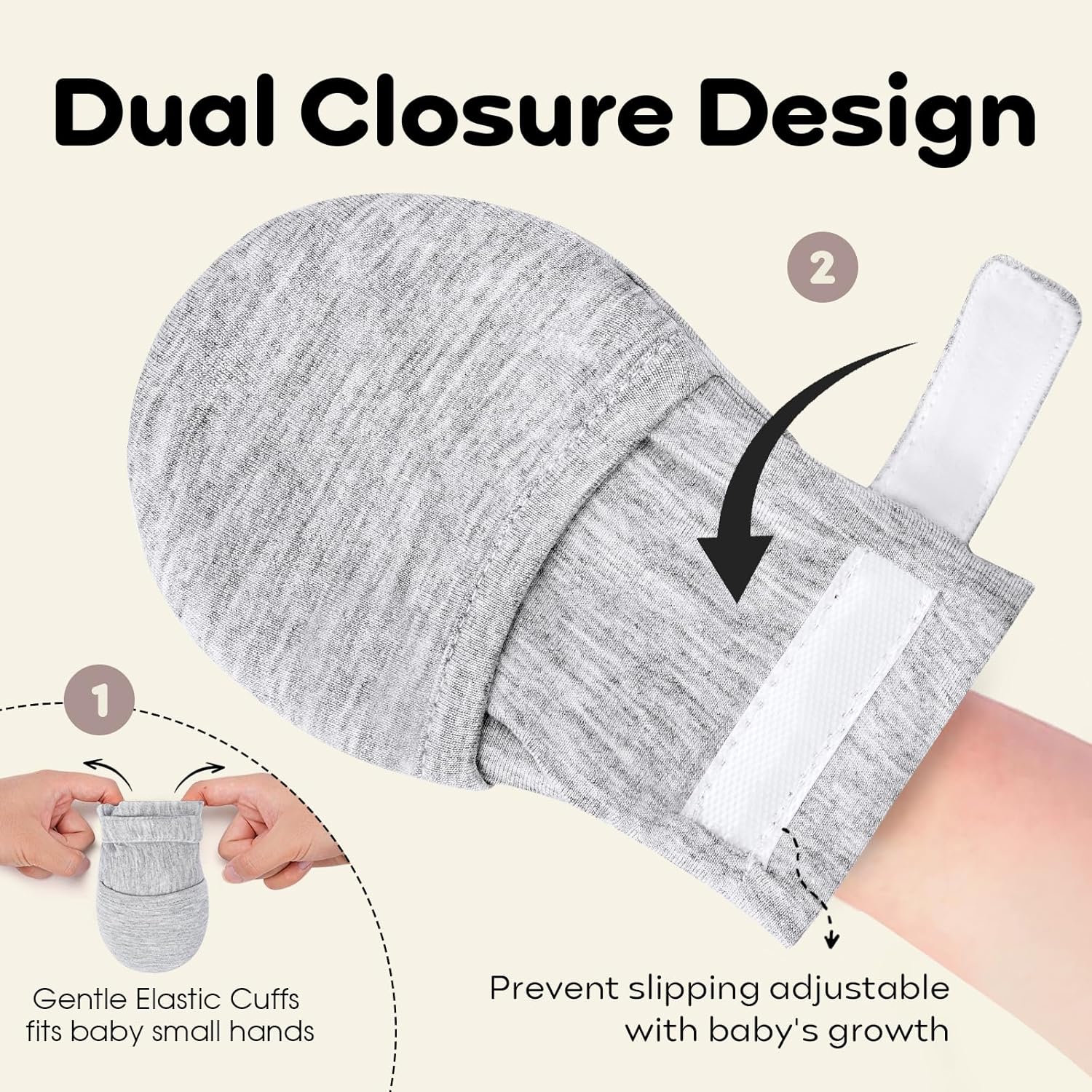 Yoofoss Soft Baby Mittens
