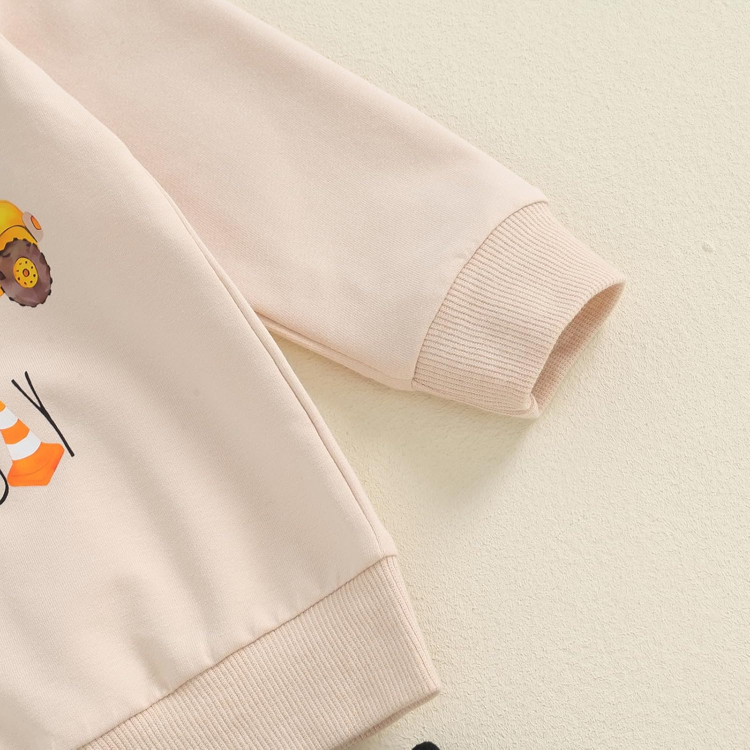Pudcoco - Excavator Construction Toddler Outfit Set - Construction Kids Clothing