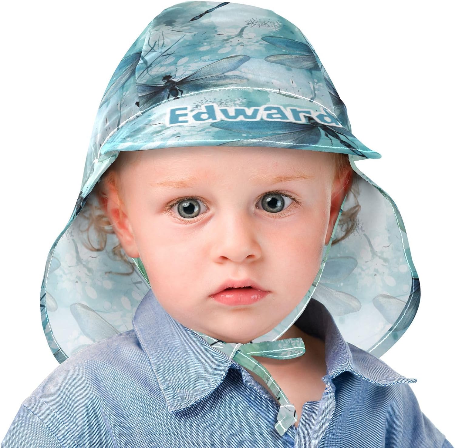 J JOYSAY Custom Cute Pink Pigs Blue Baby Sun Hat UPF 50