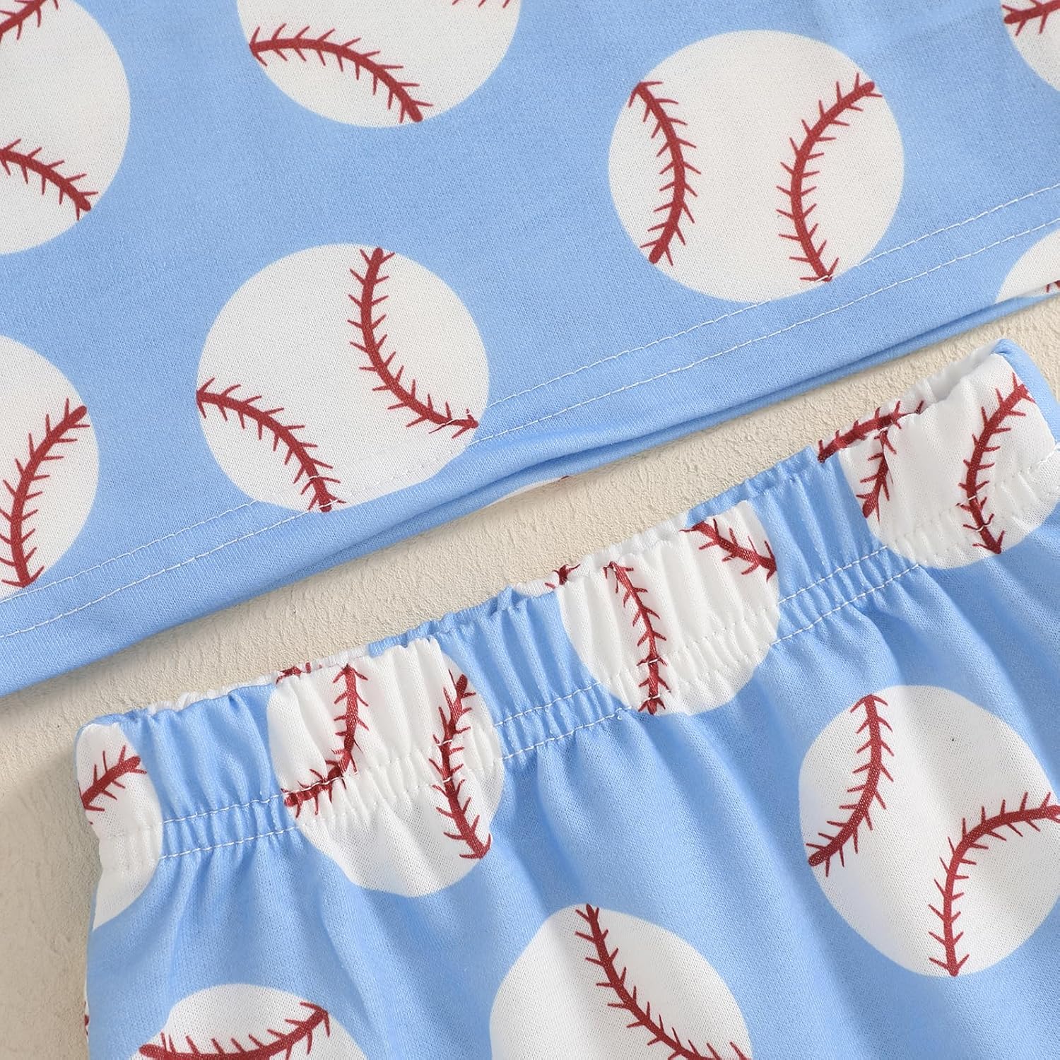 Baseball Outfit Set for Toddler Boys Cotton Soft Comfortable