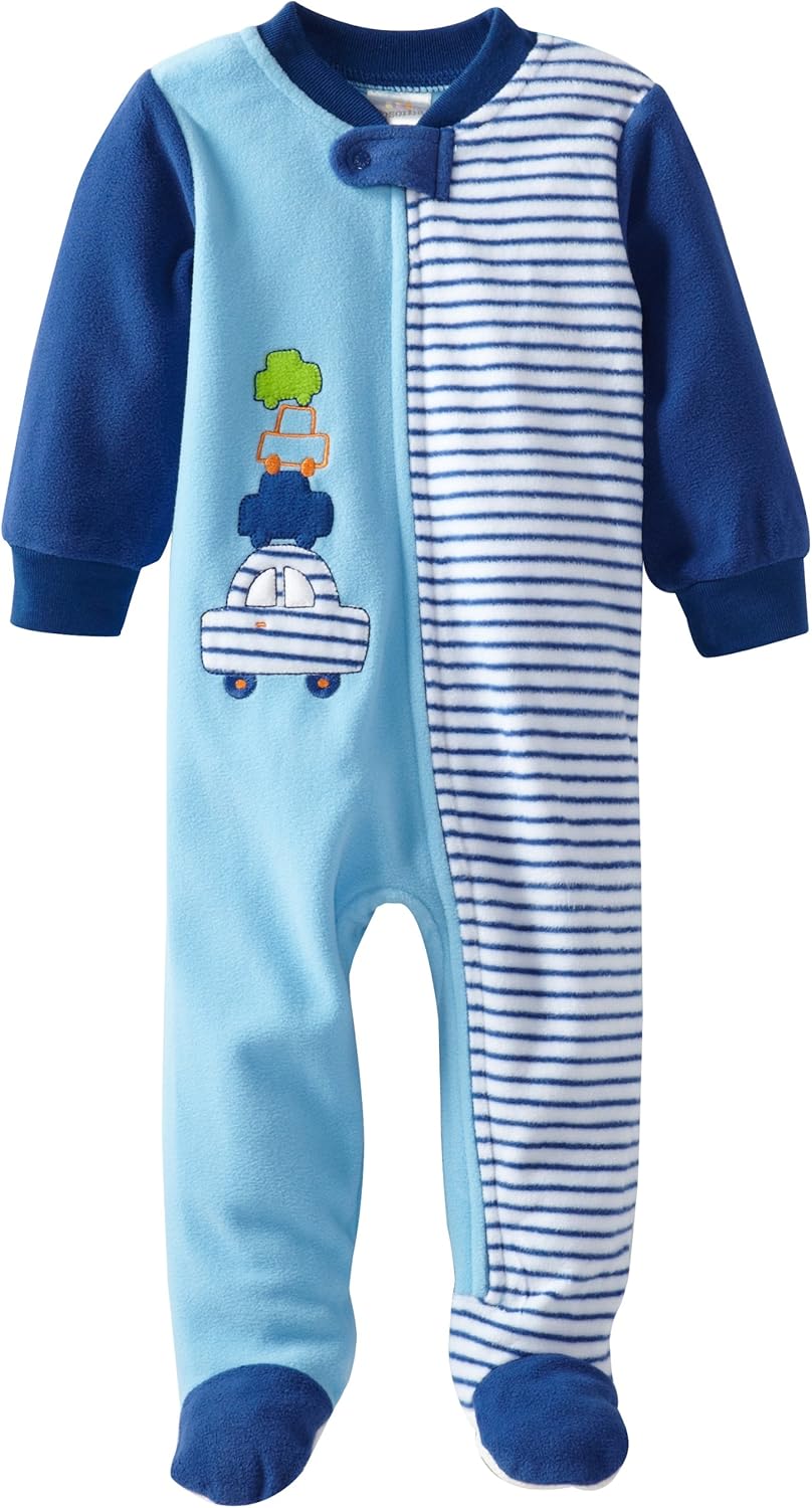 Absorbaby Baby Boys Cars Blanket Sleepers - Soft and Cozy