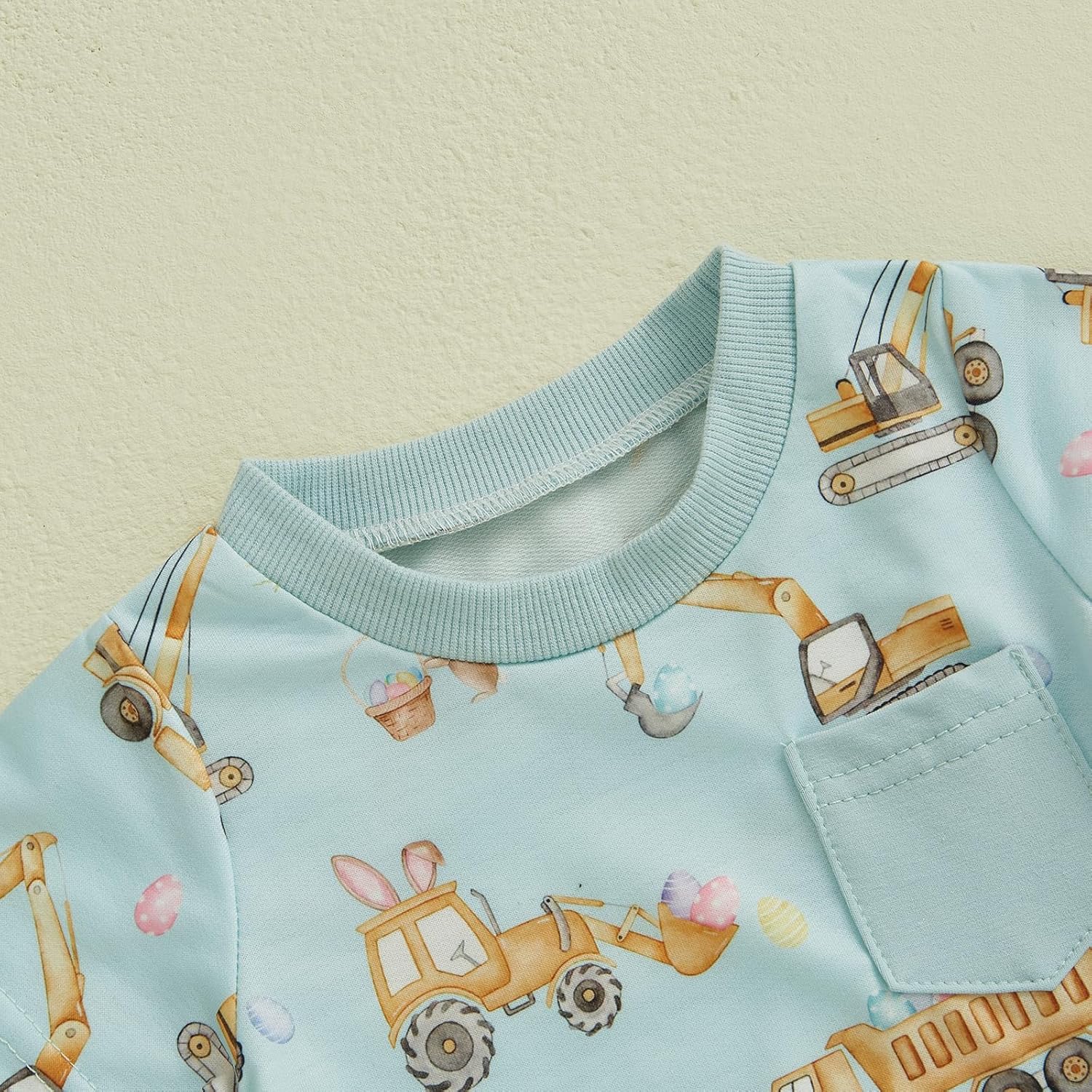 ToddlerEMS Protest Baby BoyEaster Set Truck Eagon Bunny 2Pcs