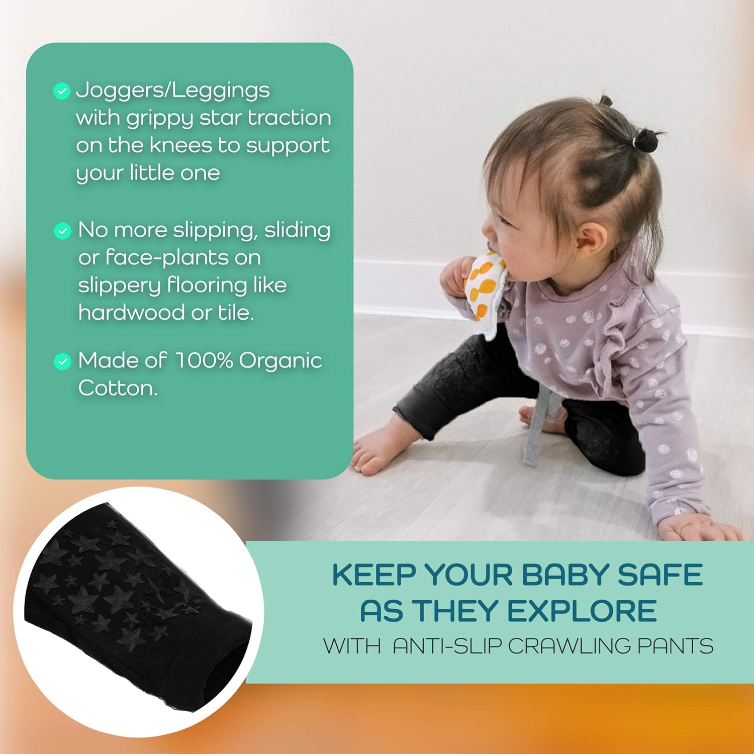 Perfect Anti-Slip Pajamas for Babies 6-12