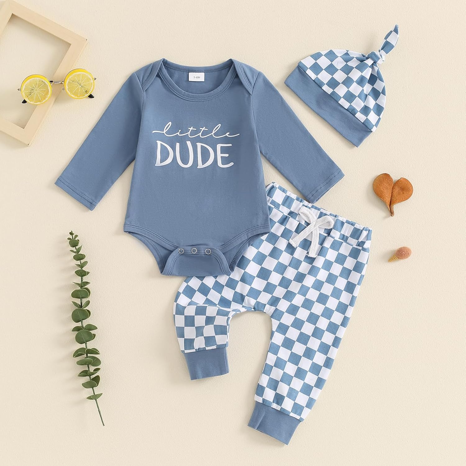 ZAXARRA Newborn Baby Boys Fall Outfits Set