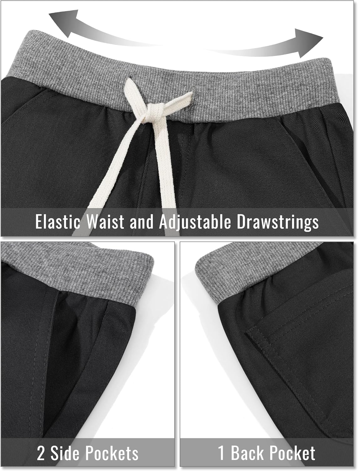 Resinta 3-Piece Toddler Boy Uniform Pants