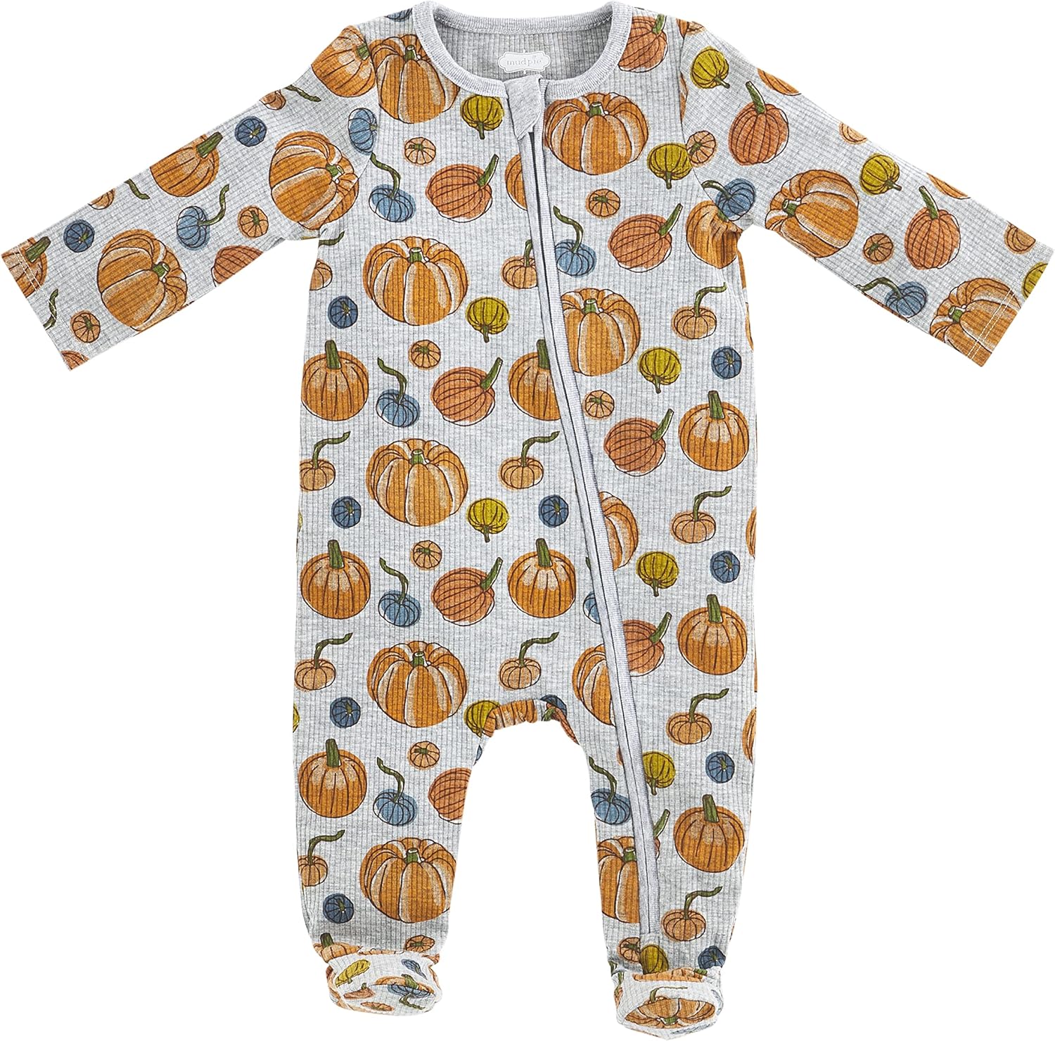 Mud Pie Baby Sleepers pumpkin patch vibe