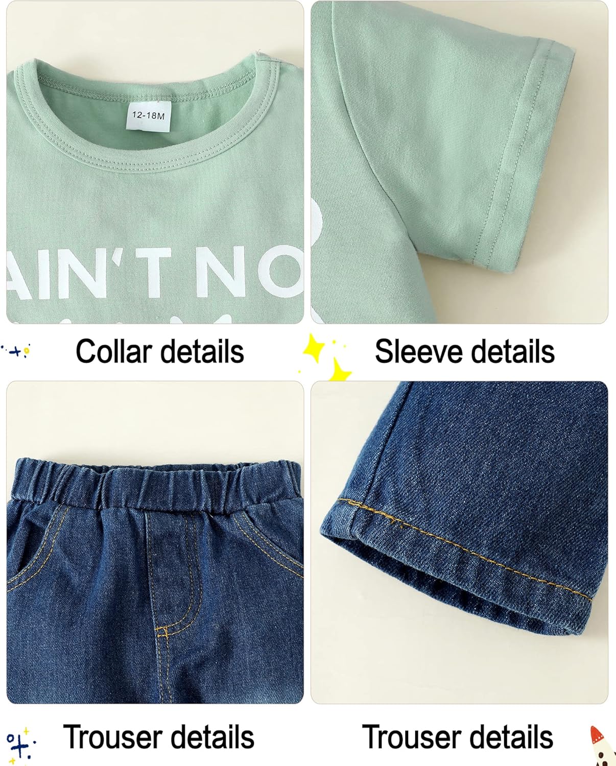 Stylish Toddler Boys Set for 12-18 Months