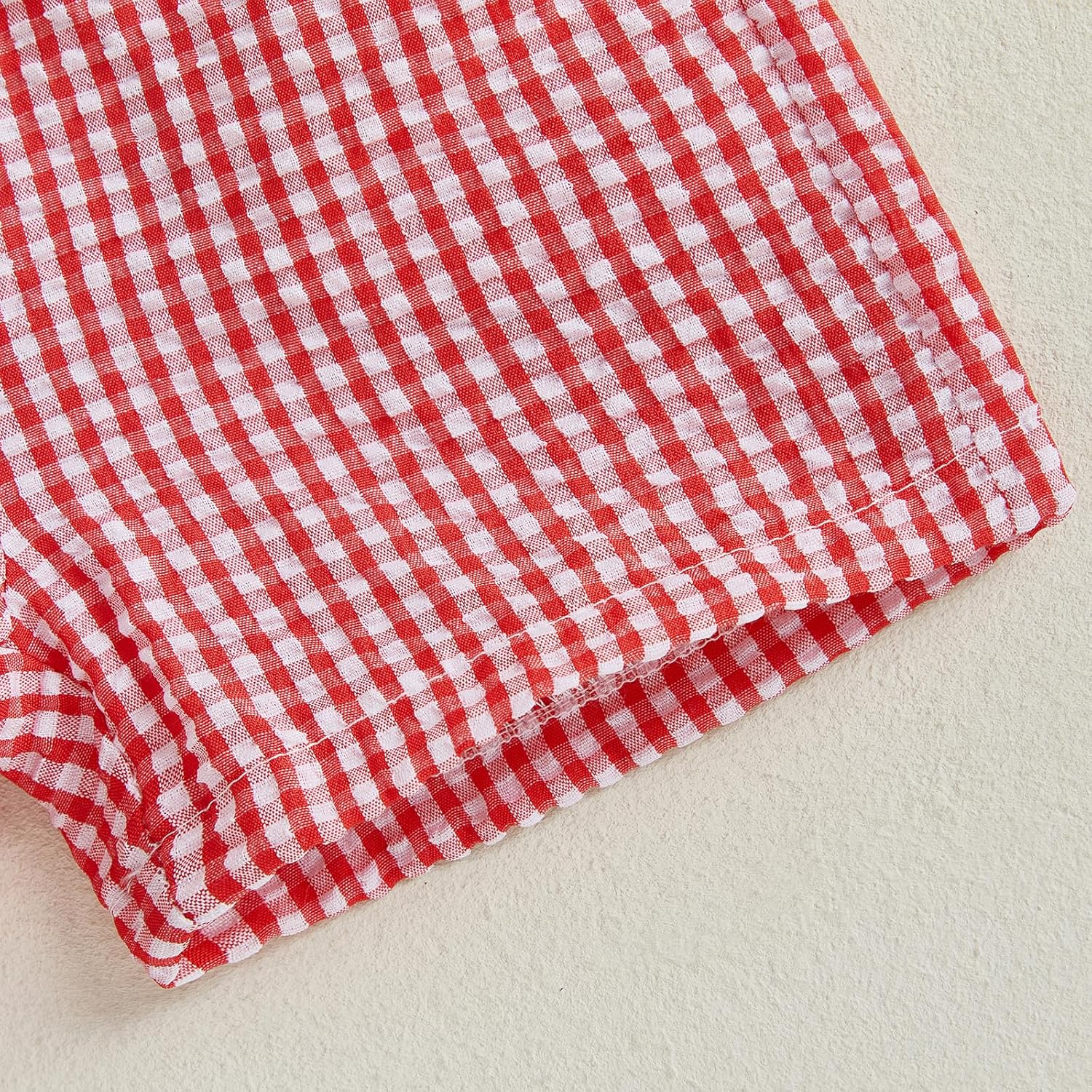 Lobster Crab Embroidery Short Set for Babies