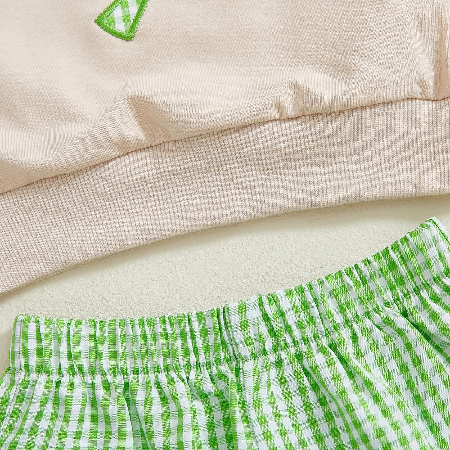 St Patricks Day Toddler Boys Outfit - Clover Embroidered Set