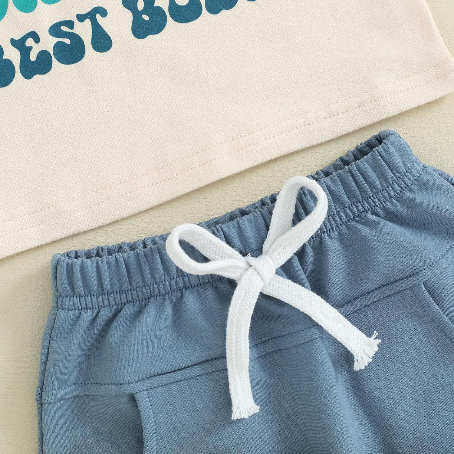 WSBVNS Infant Boys Summer Letter Print Set