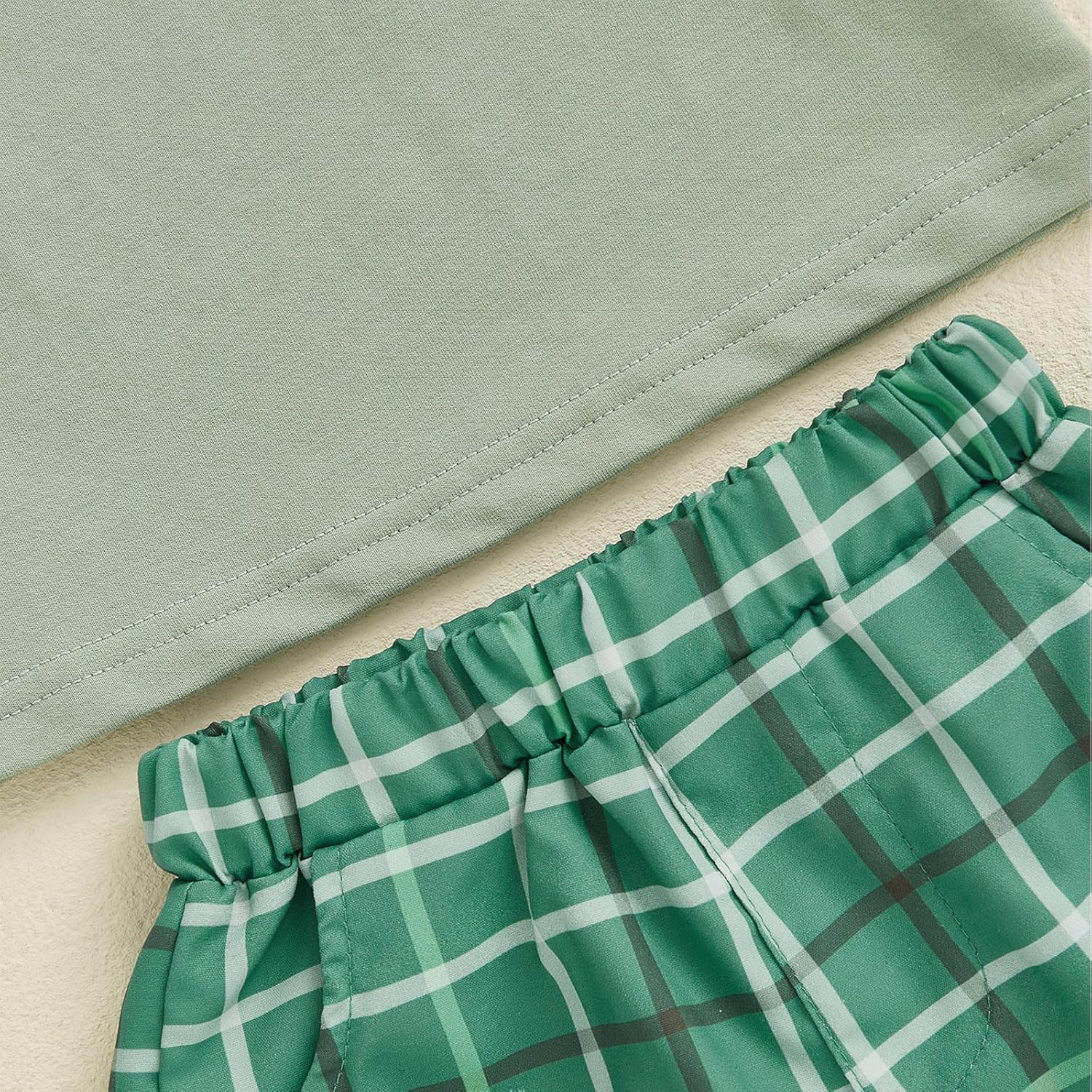 Plaid Answers toddler boys set