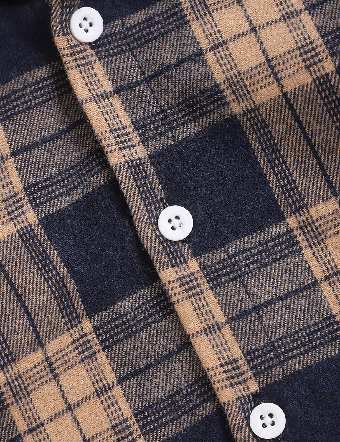 Fuermos Toddler Boys Flannel Lattice Button-Down Hoodie Set - FallWinter Perfectly CozyBundle