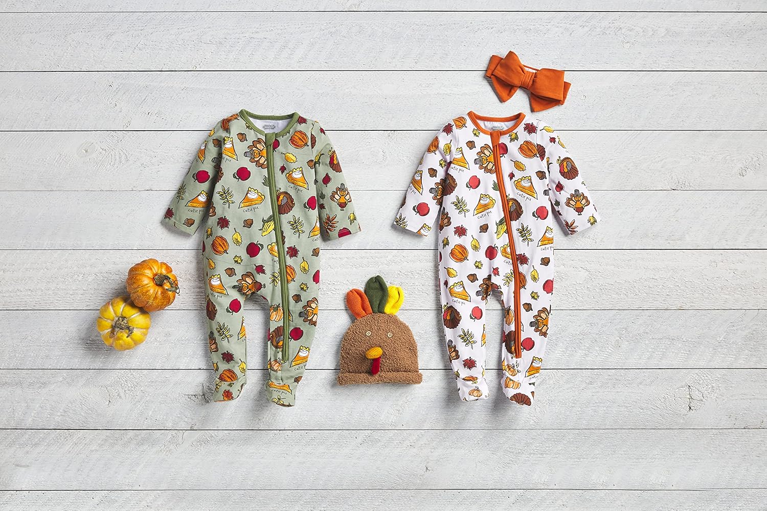Mud Pie Baby Boys Turkey sleeper