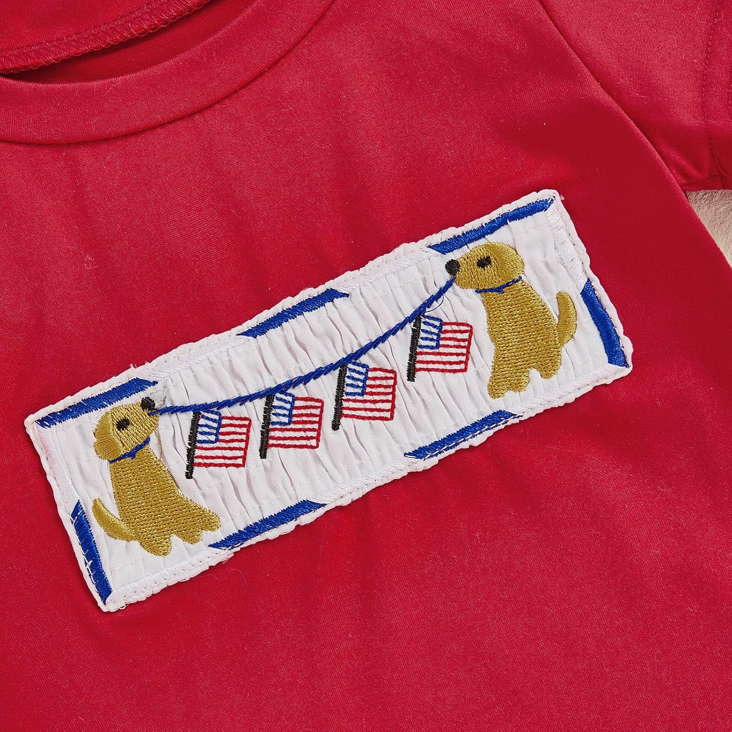 SHUING American Flag Patriotic Baby Set - Toddler Tween 4th of July Outfit